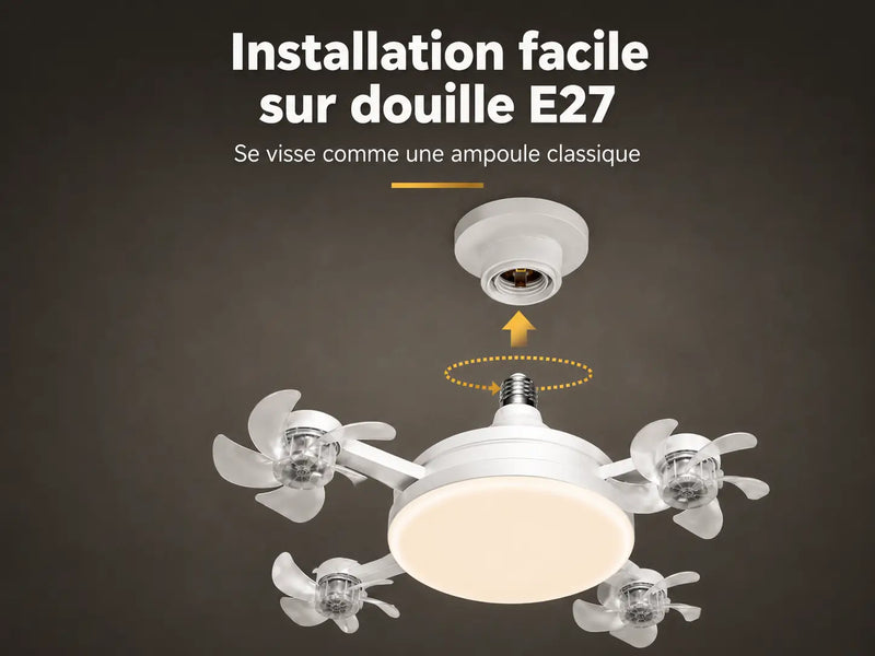 1. Atorníllelo en su casquillo E27