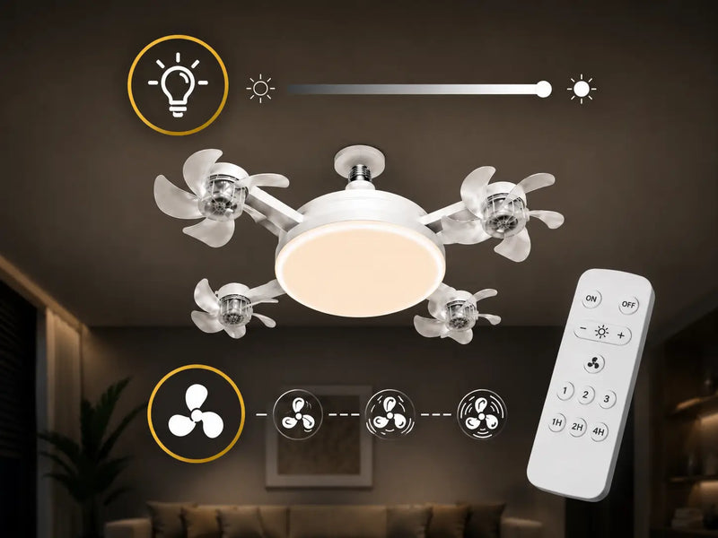 2. Ajuste la luz y la ventilación