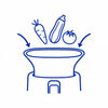 Large ouverture pour vos légumes icon